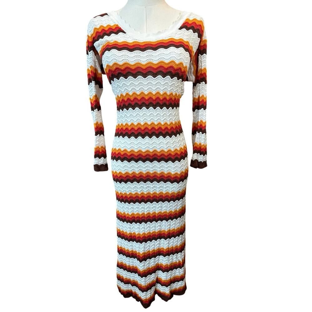 Striped Multicolor Maxi Dress
